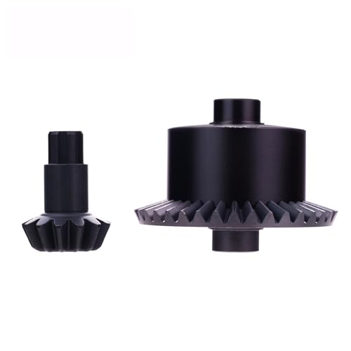 Mesimsple New Versions 37t Main Gear Differential Case & 13t Input Gear for Arrma 1/10 Senton Big Rock Granite 3S BLX Diff Cover Outcast Kraton 4S 1/8 Typhon 3S Upgrades Part Black