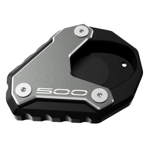 Soporte de motocicleta para Ninja 500 que evita caídas ampliando el caballete lateral gris