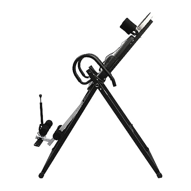 Heavy Duty Foldable Inversion Table, Extended Ankle Lock Handle, Innova Back Pain Relief Kit, 330 lb Capacity