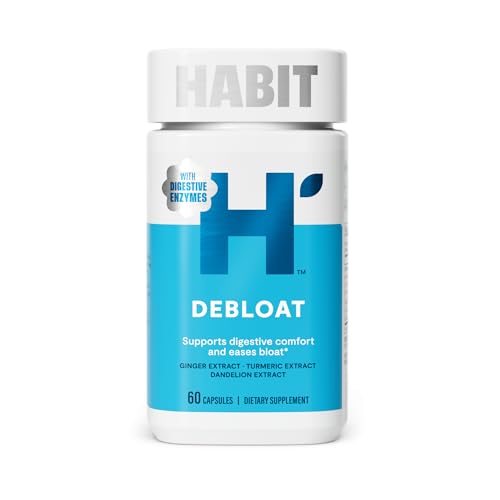 Habit Debloat Supplement Supports Digestive Comfort & Eases Bloat Digestive Enzymes 60 Capsules
