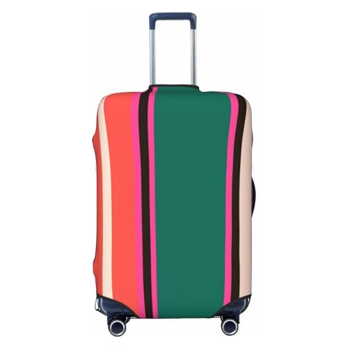 Vertical Stripes Luggage Cover Washable Elasticated Luggage Covers for Suitcase TSA Approved Stylish Scratch Resistant Luggage Case Protector