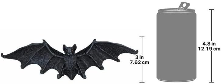 Design Toscano CL5847 Key Hook Rack - Vampire Bat Key Holder Wall Sculpture - Bat Figure - Halloween Bats,Medium