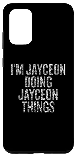 Galaxy S10e I'm Jayceon Doing Jayceon Things Funny Distressed Case