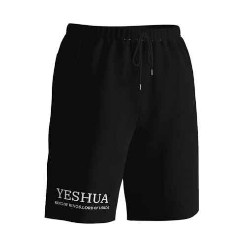 Yeshua Jesus Christian Men's Quick-Dry Board Shorts 7" - Swim Trunks Summer Hawaii Beach2
