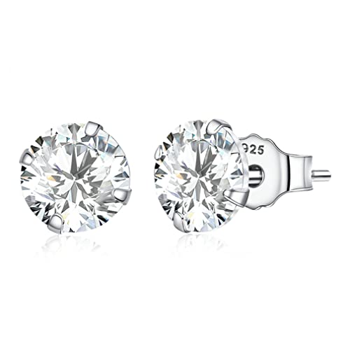 Clous d'oreilles argent sterling arche zirconium brillant