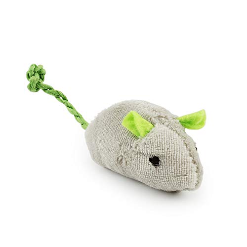 Lot De 6 Souris En Peluche Avec Herbe à Chat - Jouet à Mâcher