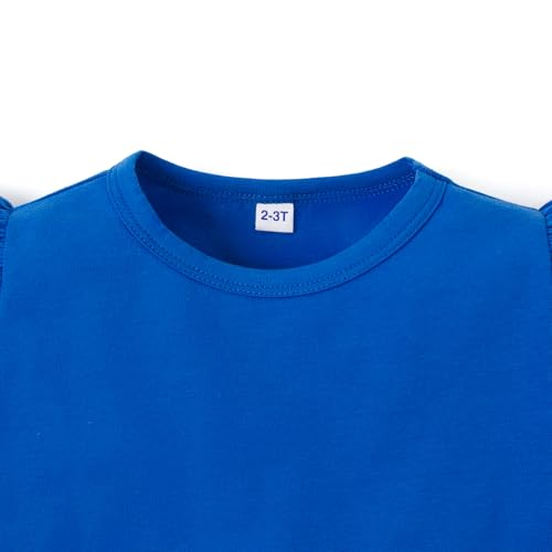 LYSMuch 1-7T Toddler Baby Girls Blouse Long Sleeve Ruffle Shirt Solid Top Clothes3