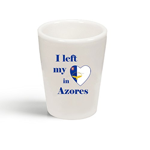 I Left My Heart In Azores Ceramic Shot Glass Cup