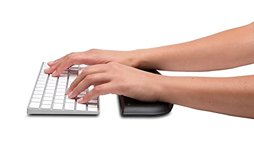 Image of Kensington ErgoSoft Wrist Rest for Slim, Compact Keyboards, Black (K52801WW), 3.9 x 0.4 x 11.1 inches