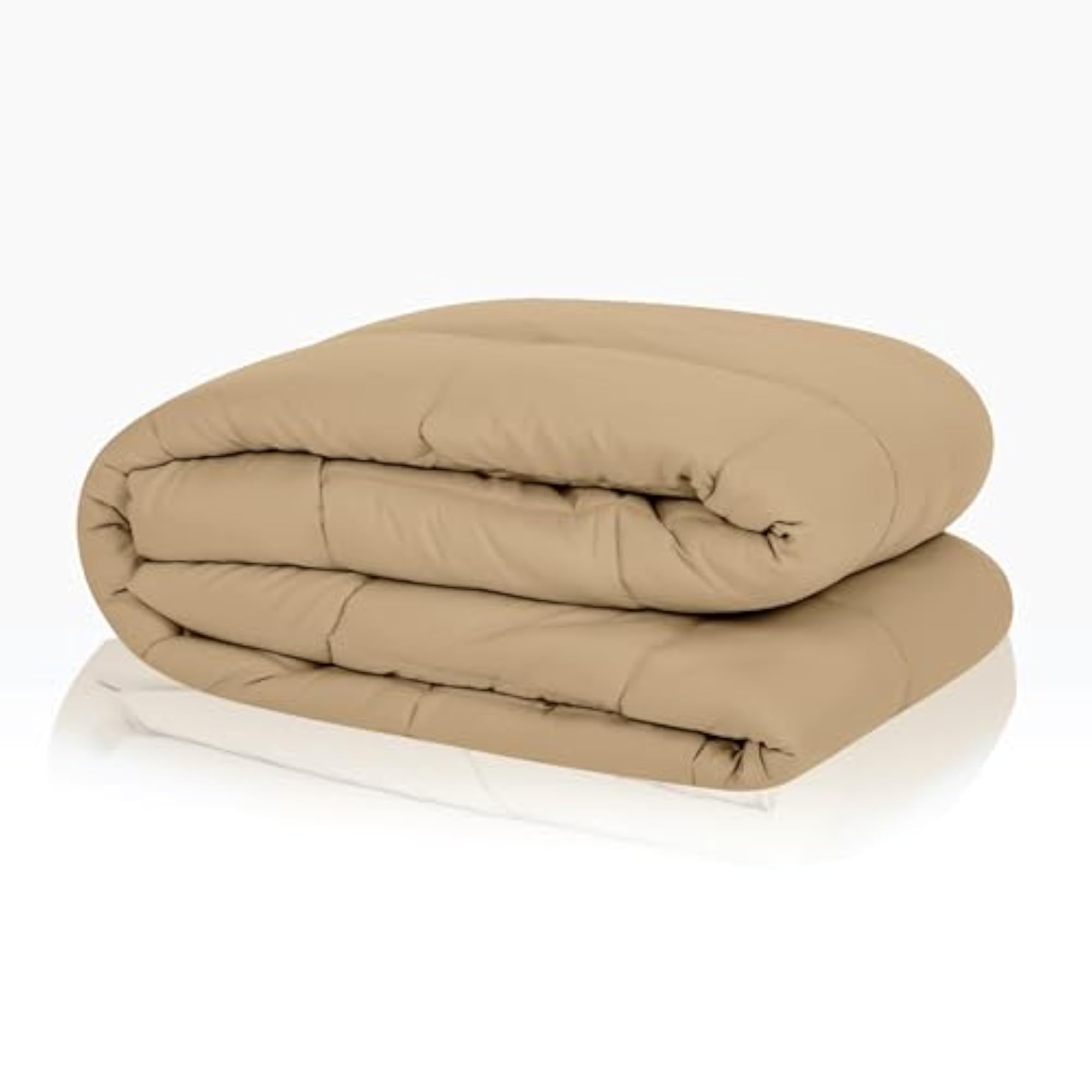 Plush Reversible Microfiber Comforter, Single Bed
