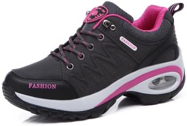 Waterproof Low Top Hiking Sneakers for Women Air Cushion Cushioning Non-Slip Comfortable Trekking Sneakers - Ideal for Outdoor Trekking, Walking, and Running