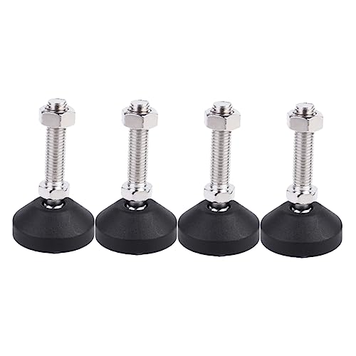 HOMSFOU 4pcs Adjustable Slip Mechanical Feet for Furniture Non-Slip Shock Rubber Levelers for Bathtub Support and Shelving Dxmx