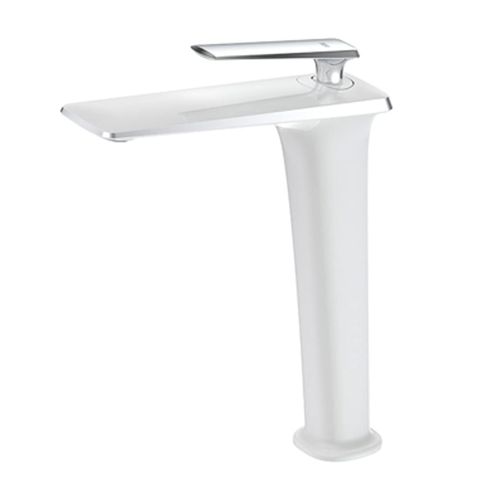 Robinet de lavabo en laiton eau chaude et froide noir
