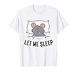 Tired Rat Let Me Sleep Funny Rat Pajama T-Shirt