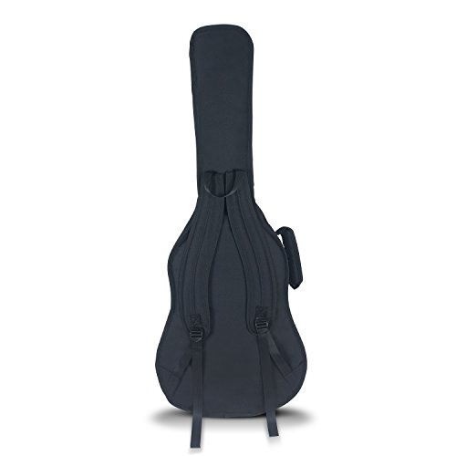 Image of Crossrock CRSG106CBK 4 /4 Size Classical Guitar Bag with 10mm Padded and Padded Backpack Straps in Black