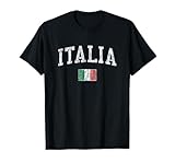 Italy T-Shirt Vintage Italia Sports Design Italian Flag Tee