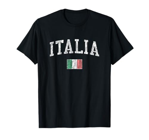 Italy T-Shirt Vintage Italia Sports Design Italian Flag Tee T-Shirt