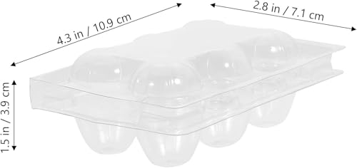 Boîtes à œufs de caille 6 compartiments rigides et mini boîtes de rangement en plastique - 4