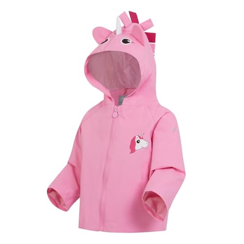 Childrens/Kids Luna The Unicorn Waterproof Jacket (24-36 Months) (Sweet Pink)3