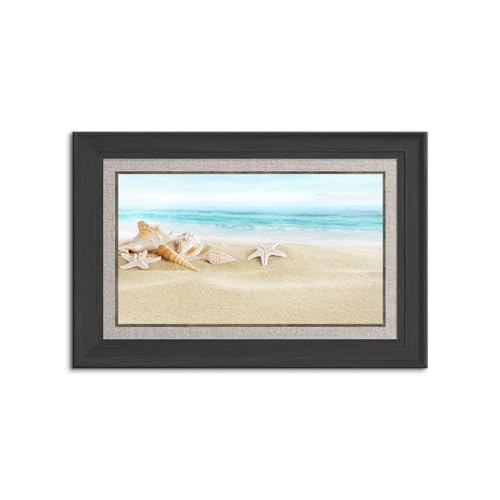 海の景色 海の写真 木枠付きの完成品 ポスター キャンバス きれい 海辺 風景写真 印刷絵画 静物の風景 壁掛け絵画 現代モダン 装飾画 インテリアアート 部屋飾り 新築飾り? (40x60cm(16x24in),O)