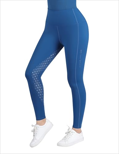 Harrison Howard Women's Full Seat Riding Tights with Double-Layer Pockets