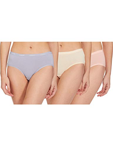 Image of Amante Solid Cotton Low Rise Hipster Panty Pack(Pack of 3)