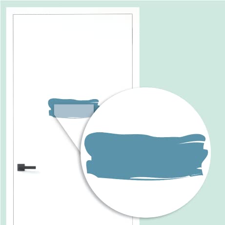 Stickers de porte standard - Bienmarquer, personnaliser la porte de la chambre, des toilettes, de la cuisine ou de la salle de bain. Différentes formes et choix de couleurs (Effet coup de pinceau) Cover