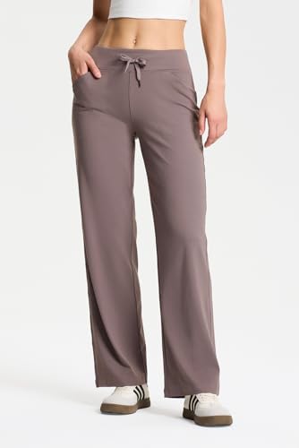 Yogipace Women's Petite/Regular/Tall Straight Leg Loose Fit Yoga Pants Lightweight Lounge Sweatpants3