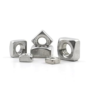 Scmyzlyd Vierkantmuttern Edelstahl M3-M10 155 Stück