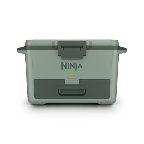 Image of Ninja FrostVault 50qt Hard Cooler with Dry Zone | Integrated Fridge-Temp Dry Storage Drawer | Premium Heavy-Duty Insulated Cooler | Keeps Ice Cold for Days | Spanish Moss | FB151GN1