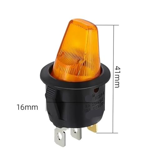 Interrupteur à bascule 220V bleu illuminé pour moteur et auto