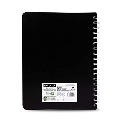 Image of Classmate Pulse 6 Spiral Notebook - 240 mm x 180 mm, Soft Cover, 300 Pages, Unruled Octane Neon, Pack of 5