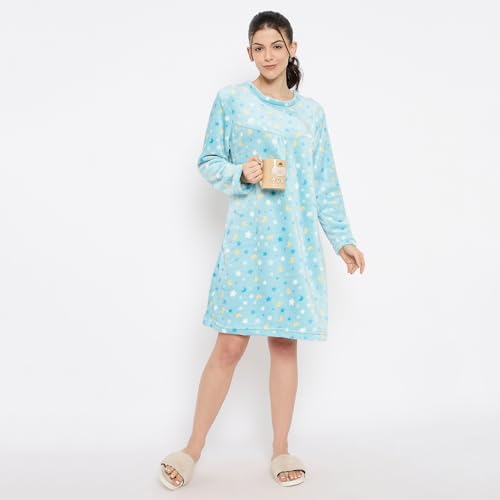 Image of CAMEY Women's Printed Nightgown, Long Sleeves, Nighty