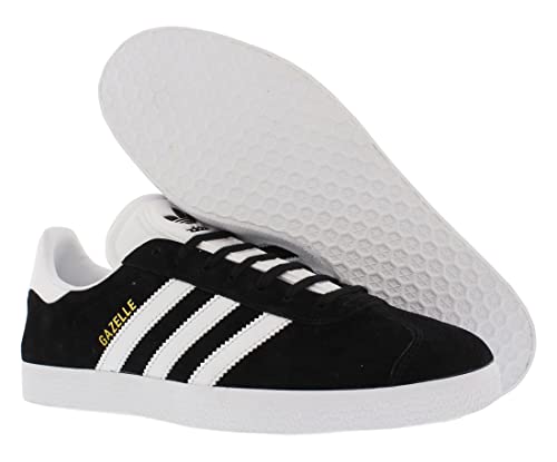 Image of adidas Gazelle Mens Shoes Size 5.5, Color: Core Black /White /Gold Metallic