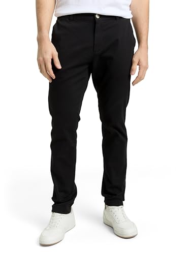TOM TAILOR 1050738 Pantaloni, 29999-Black, 40W x 36L Uomo