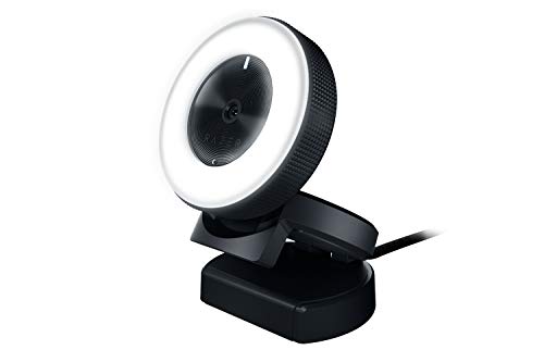 Webcam Razer Kiyo Full HD 1080p Iluminação 12 LEDs, Preto