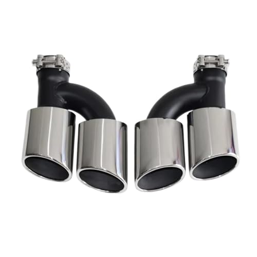 Modification l'embout d'échappement Audi A3 A5 A7 double canule inox argent sport