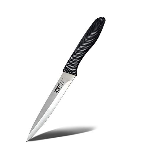 Coltello da cucina EUROXANTY | Design moderno | Lama super affilata | Impugnatura ergonomica | Acciaio inossidabile | Leggero | Taglio veloce e preciso | Frutta 24 cm