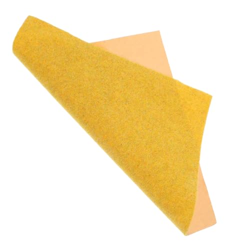 HOMSFOU césped Artificial Alfombra de cesped Estera de césped Alfombra de Hierba sintética Estera de Hierba Artificial Hierba Falsa Hierba del jardín césped Verde el plastico Dorado