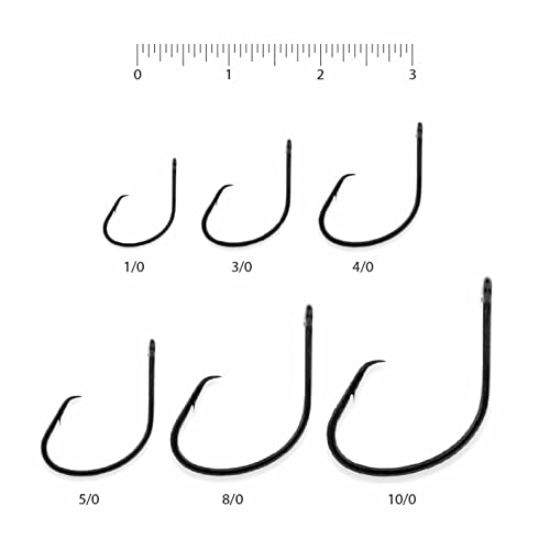 Team Catfish 10/0 Double Action Hook (2 Pack) Super Wide Gap Circle Hooks With Needle Sharp Point, Black Nickle, Dbl Actn 10/0 #TOP2