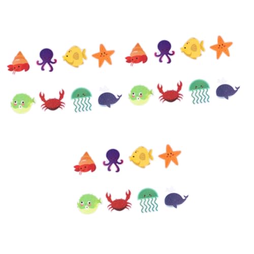 MAGICLULU 60pièces Autocollants Antidérapants pour Décalcomanies Peva avec Animaux Marins Sécurité pour Salle De Bain