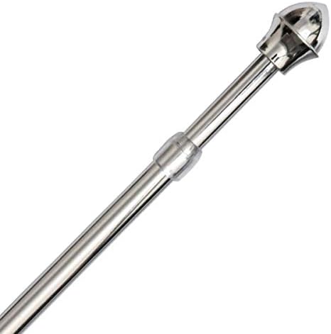 Maple Textiles Renaissance 12mm Extendable Metal Cafe Rod, Chrome, 85-135 Cm