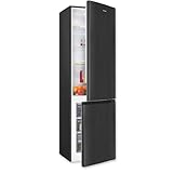 Exquisit Kühl-Gefrierkombination, 262 Liter, Alarm-Funktion, 4 Glasablagen, 3 Gefrierschubladen, Kühlschrank mit 4-Sterne-Gefrierfach, KGC265-70-040D inoxlook-az