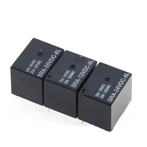 Relé de potencia SRA-24VDC-AL 24V 20A mini relé electromecánico de 4 pines
