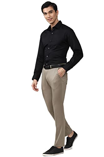 Image of Peter England Men's Mid Rise Slim Work Utility Pants