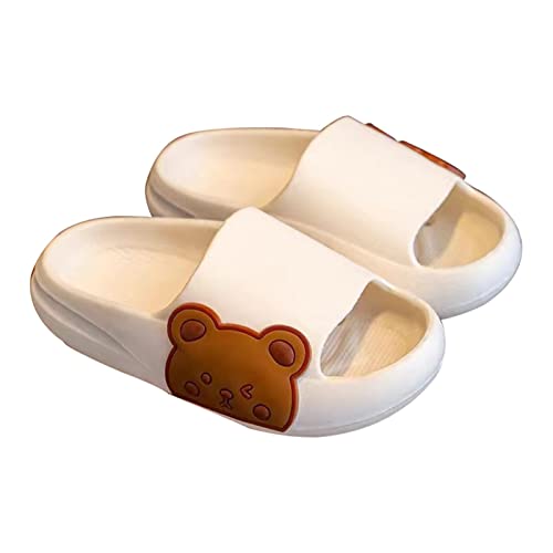 Pantoufles de Bain Enfants Maison d'été Piscine et Plage Doux Sandales Antidérapant Douche Enfants Chaussons De Piscine (#-8,30/31EU) Cover