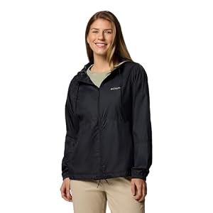 Columbia Women’s Flash Forward 2 Windbreaker, Lightweight Windbreaker Jacket, Black, S