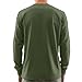 Mens Long Sleeve Henley Tees Solid Color Button Down Athletic Shirts for Men Casual V Neck Lightweight Classic Basic Sports Fashion Tee Tops Dark Green XXL