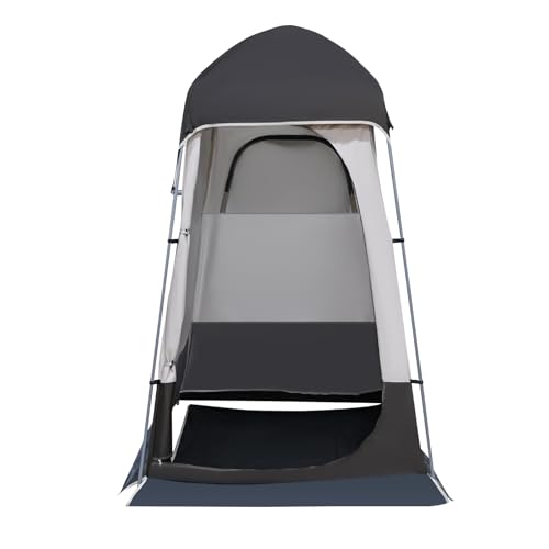 Carpa Ducha Exterior, Refugio de Privacidad para Camping - Vestidor, Carpa Portátil para Inodoro para Camping, Senderismo, Playa, Color Verde/Café