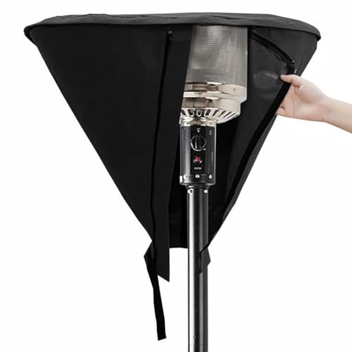 Toddmomy Waterproof Patio Heater Cover for Outdoor Garden Gas Deck Heater Cover Vent Sun Rain Frost Protection